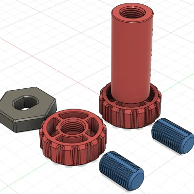 Ngàm giữ kính hiển vi số điều chỉnh được – File remix (Fusion360)