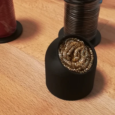 Đồ giữ miếng bọt đồng (Brass Sponge) để vệ sinh mũi hàn