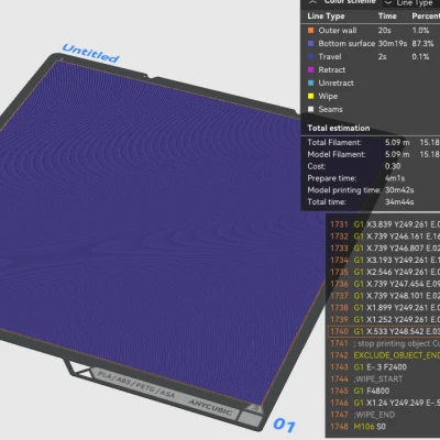 Bề mặt phẳng - first layer Anycubic Kobra S1 / S1 Combo