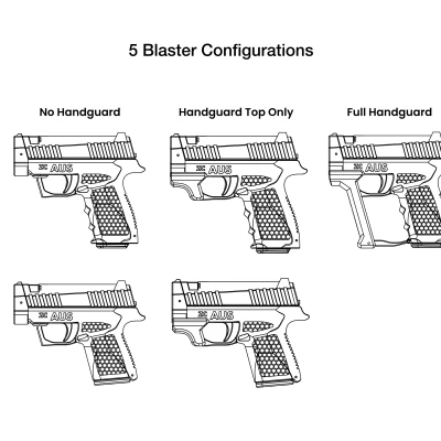 Zc Aus - Pistol Nerf Foam Dart Siêu Gọn Mạnh - Tối đa 170FPS