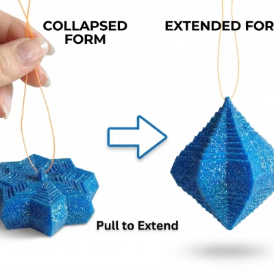 Ornament Noel Print-in-Place Xếp Gọn / Tự Phồng