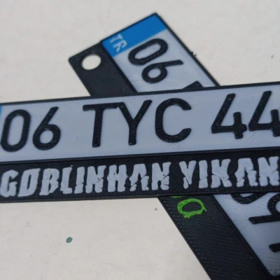 Bảng số xe Thổ Nhĩ Kỳ điều chỉnh được – customizable car license plate (TR)