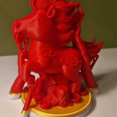 Tượng Ngựa Lửa Kawaii – Tết Nguyên Đán