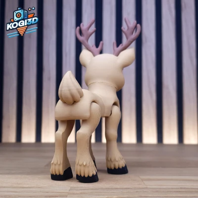 Mẫu Tuần Lộc Articulated Print-in-Place (In liền khớp)