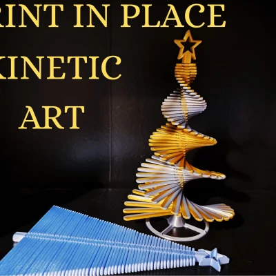 Cây Thông Linked Helix (Kinetic DNA Spiral Toy/Art Piece)