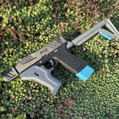 Myuto Flick 19E (Enhanced) - Toy Gun bắn thun hoạt động (rubber bands slingshot)