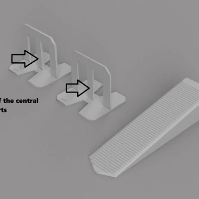 Bộ dụng cụ Tiles Leveler Spacers + Clips Tool Kit (Kit per posa piastrelle)