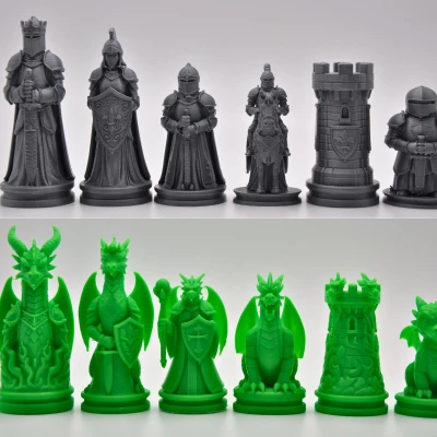 Bộ Cờ Vua Knights v Dragons (Knights đấu Dragons)