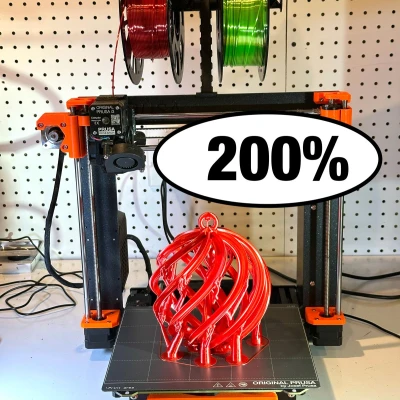 Quả Cầu Noel Xoắn Ốc Hở 2025 (Open Spiral Christmas Ball 2025)