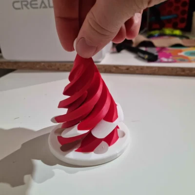 Spiral Fidget Mũ Santa (Santa Hat Spiral Fidget)