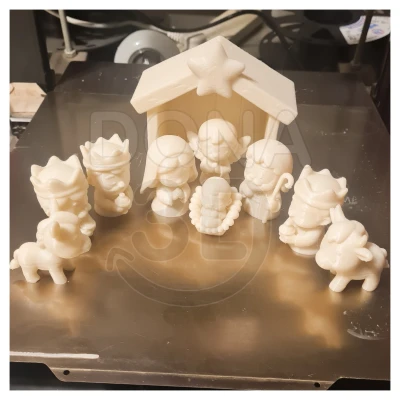 Máng Cỏ Giáng Sinh Chibi – Thiết Kế In 3D