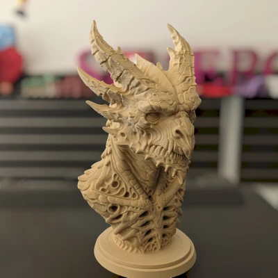 Tượng Bust Rồng Necrotic (Necrotic Dragon Bust)