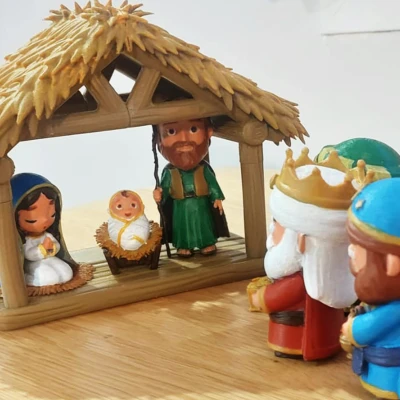 Hang đá Giáng Sinh Chibi dễ thương – Nativity cute scene (Portal de Belen chibi)