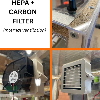 Enclosure kín khí cho MK4/MK4S (lọc HEPA + Carbon)