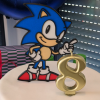 Sonic the Hedgehog Cake Topper (NO AMS - Multipart) - Topper bánh sinh nhật - Thumbnail 1