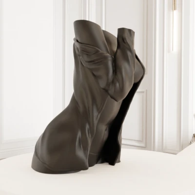 File STL Người Phụ Nữ Mở Áo Gợi Cảm – Tư Thế Cuốn Hút, Mẫu 3D In Được