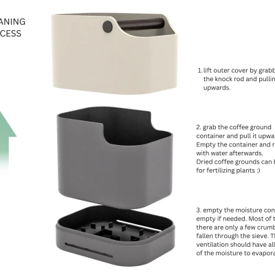 Knockbox gõ bã cà phê cho portafilter V2 (Espresso) | Abklopfbehälter V2