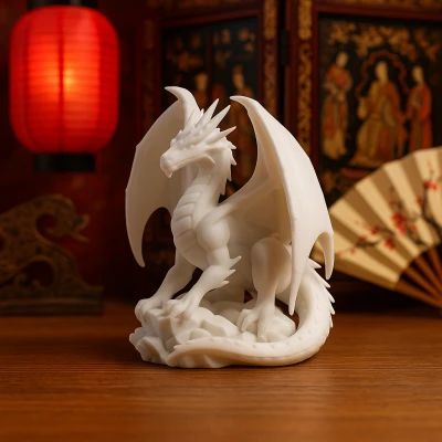 Rồng Hộ Vệ (Guardian Dragon) – Mô Hình 3D Chi Tiết In Nguyên Khối