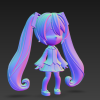 Mẫu 3D Hatsune Miku - Thumbnail 1