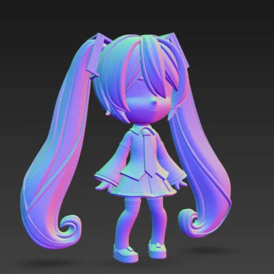 Mẫu 3D Hatsune Miku