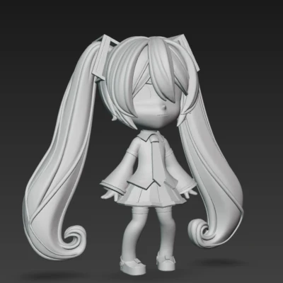 Mẫu 3D Hatsune Miku