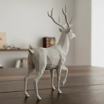 Patronum Harry Potter Ciervo (Hươu Lowpoly)