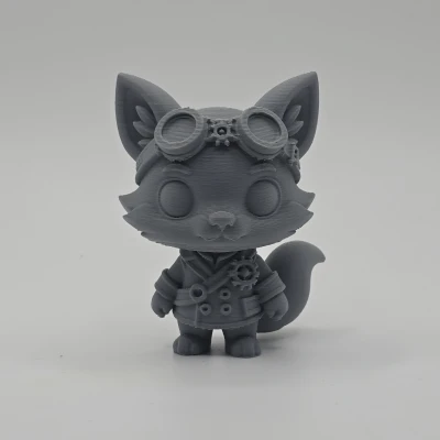 Cáo Steampunk Dễ Thương – Figurine/Móc Khóa