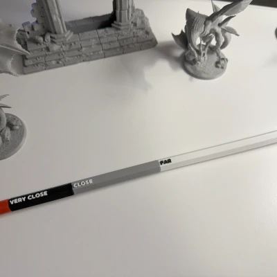 Thước đo tầm đánh Daggerheart (Daggerheart range ruler)