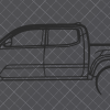 Tranh Treo Tường Toyota Tacoma (Wall Art Silhouette Lunar Rock) - Thumbnail 2