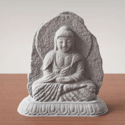 Buddha Carving – Tượng Phật khắc đá 3D scan