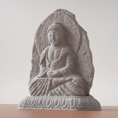 Buddha Carving – Tượng Phật khắc đá 3D scan