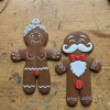 Lebkuchen-Duo (Bà & Ông Claus) – bộ 2 bánh gừng bề mặt mịn - Thumbnail 1