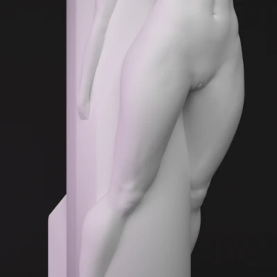 Ốp đựng bật lửa Bic – cô gái nude 2 (Bic Lighter Case nude Girl 2)