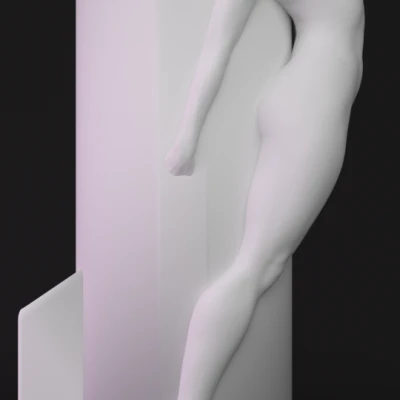 Ốp đựng bật lửa Bic – cô gái nude 2 (Bic Lighter Case nude Girl 2)