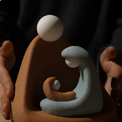 Bộ Hang Đá Tối Giản (Minimal Nativity) - Trang Trí Giáng Sinh