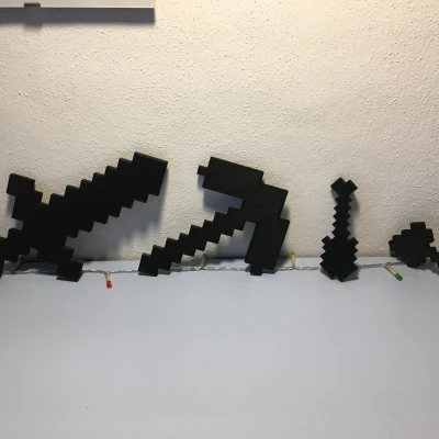 Minecraft: Spada, Pala, Ascia, Piccone (Bộ dụng cụ/ vũ khí)