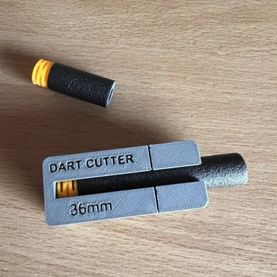 Dao cắt foam dart sang half length