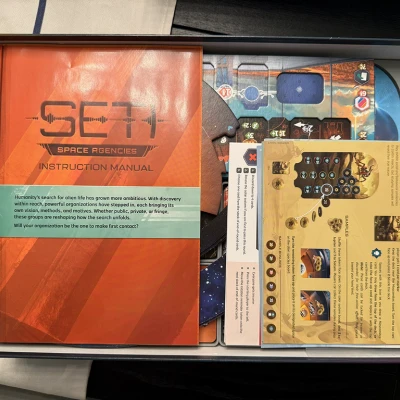 Khay insert SETI + Space Agencies: player tray & alien species tray