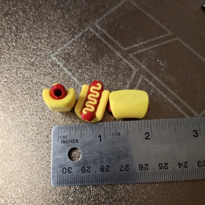 Hot Dog Bead (Hạt xỏ dây hình Hot Dog)