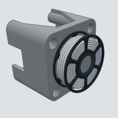 Vỏ cụm trục X Ender 3 với mini spool treo “floating”