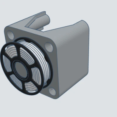 Vỏ cụm trục X Ender 3 với mini spool treo “floating”