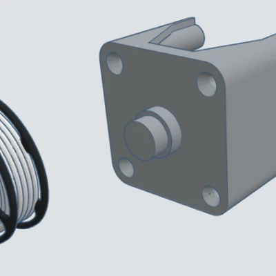 Vỏ cụm trục X Ender 3 với mini spool treo “floating”