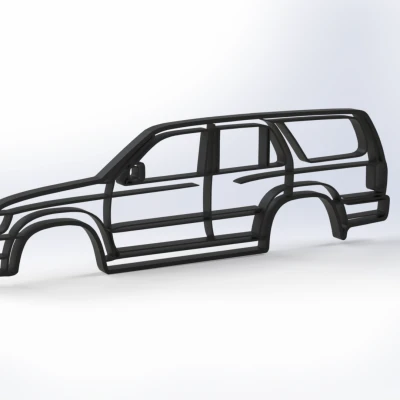 Tranh treo tường 2D Toyota 4Runner Gen 3