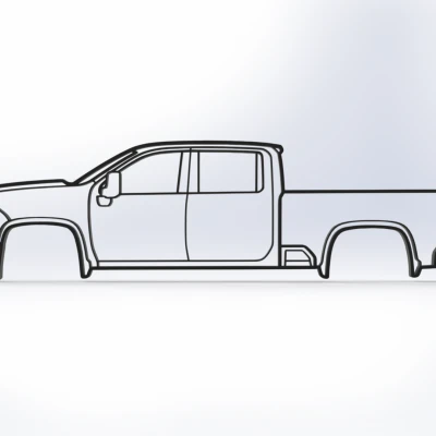 Tranh Treo Tường 2D Chevrolet Silverado