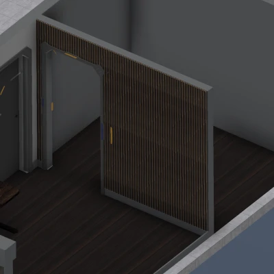 Wood Slat Acoustic Wall Panel (Tấm Ốp Tường Tiêu Âm Nan Gỗ) – 3D Model