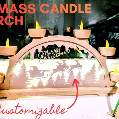 Vòm Nến Giáng Sinh (Schwibbogen) – Christmas Candle Arch
