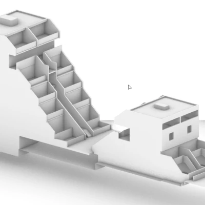 Mặt cắt Alexandra Road Estate London UK tỉ lệ 1:250