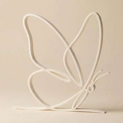 Bươm Bướm Tối Giản – Decor Line Art Hiện Đại