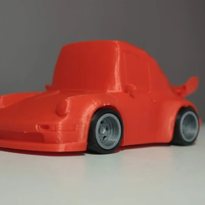 Mini Tooned Porsche – Mẫu 3D xe Porsche kiểu hoạt hình