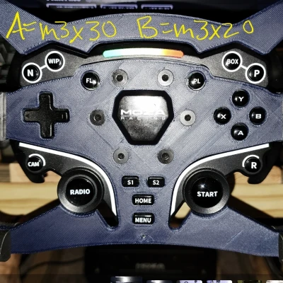 Vô lăng MOZA ES kiểu Formula (Formula Type Steering Wheel)